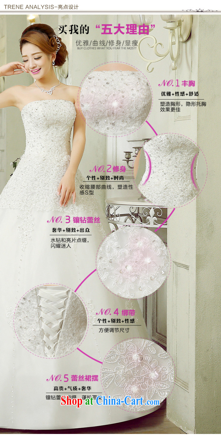 Wedding white summer 2015, new sense of bare chest Korean wood drilling upscale A field as well as the waist graphics thin with straps wedding new promotions National White Custom size 7 Day Shipping pictures, price, brand platters! Elections are good character, the national distribution, so why buy now enjoy more preferential! Health