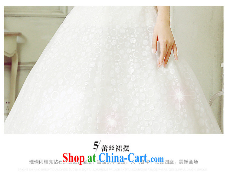 Wedding marriage with 2015 new parquet drill Korean version wiped off chest-waist graphics thin A field white dress with tie shaggy dress wedding dresses, discount package mail white Custom size 7 Day Shipping pictures, price, brand platters! Elections are good character, the national distribution, so why buy now enjoy more preferential! Health