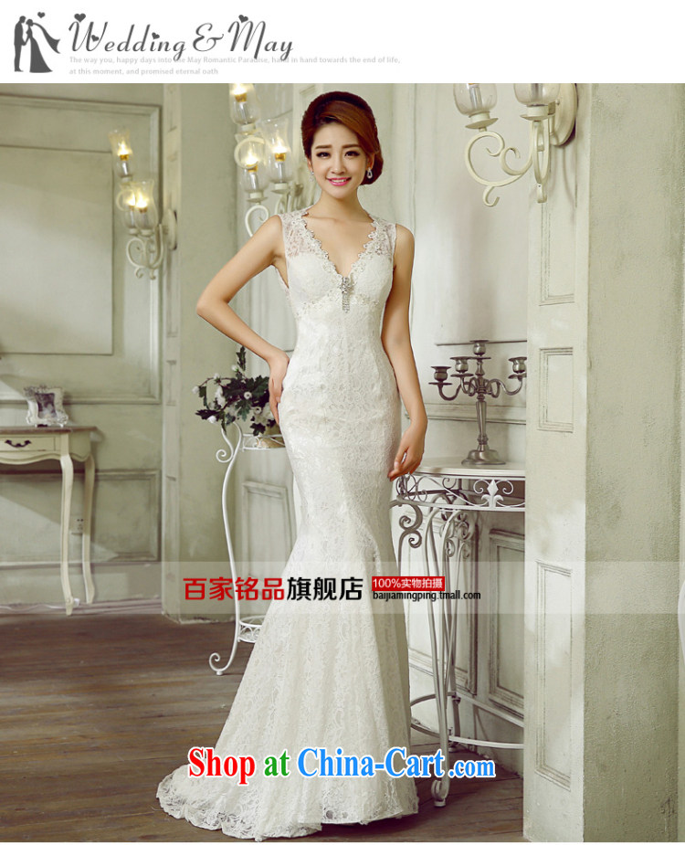 wedding dresses the Field shoulder 2015 Korean brides new dual-shoulder V collar sexy back exposed cultivating the waist crowsfoot small trailing white wedding dresses and package mail white XXL demand 5 - 7 Day Shipping pictures, price, brand platters! Elections are good character, the national distribution, so why buy now enjoy more preferential! Health