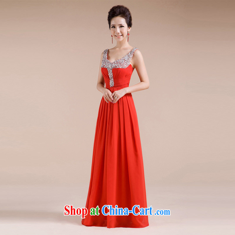 Light (at the end QM) Wedding bridal wedding dress evening gown toasting service CTX LF - 1005 red XXL, shallow end, shopping on the Internet