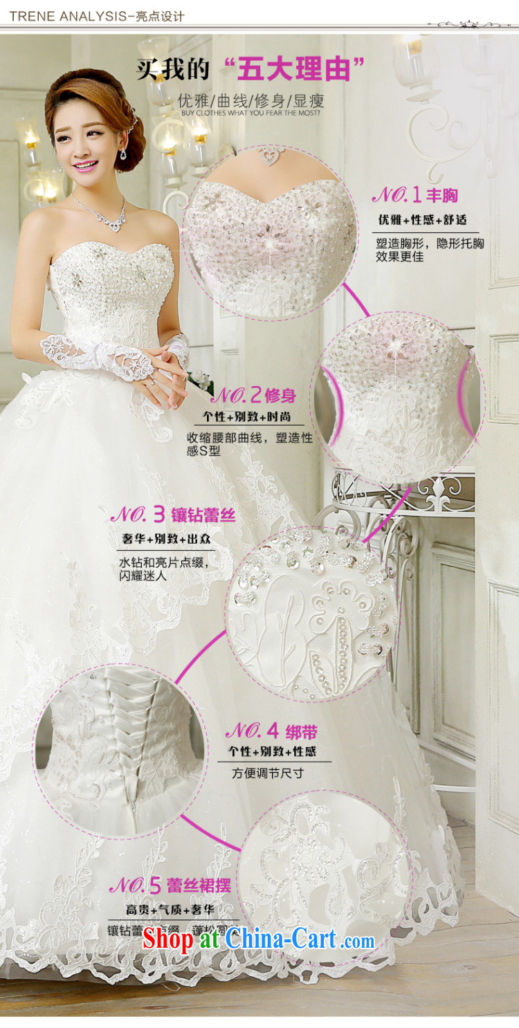 wedding dresses new 2015 summer Korean fashion the waist panels drill wiped chest bridal, lace with graphics thin white wedding canopy skirts and white Custom size 7 Day Shipping pictures, price, brand platters! Elections are good character, the national distribution, so why buy now enjoy more preferential! Health