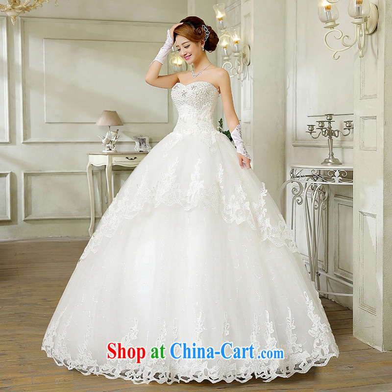wedding dresses new, summer 2015 Korean fashion the waist panels drill wiped his chest bridal, lace with graphics thin white wedding canopy skirts and white Custom size 7 Day Shipping, and 100 Ka-ming, and shopping on the Internet