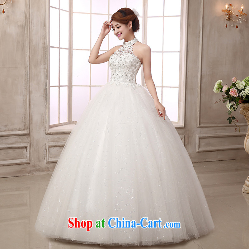wedding dresses 2015 new lace hangs also Korean-style modern parquet drill Princess Bride with a strap antique dresses Home wedding new discount package mail white Custom size 7 Day Shipping, and 100 Ka-ming, and shopping on the Internet