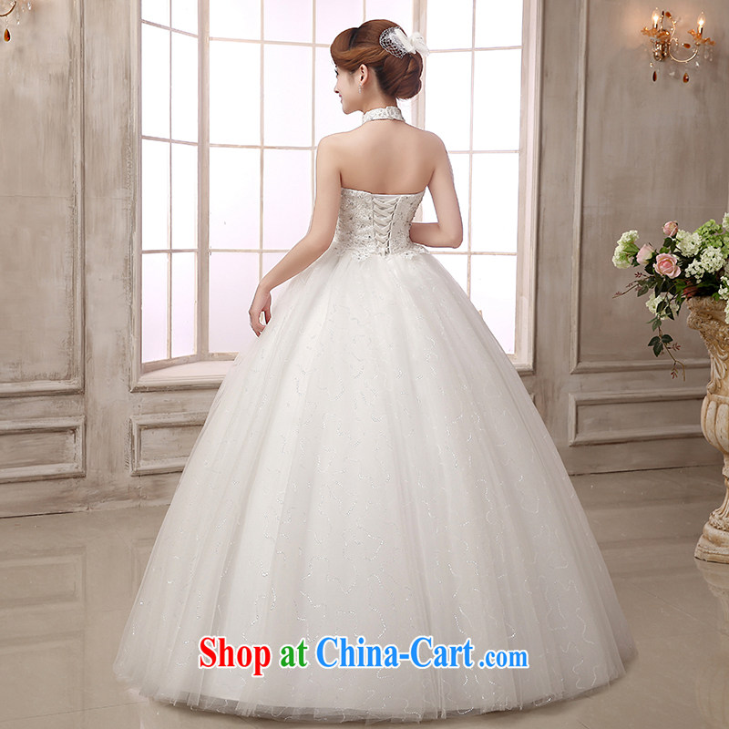 wedding dresses 2015 new lace hangs also Korean-style modern parquet drill Princess Bride with a strap antique dresses Home wedding new discount package mail white Custom size 7 Day Shipping, and 100 Ka-ming, and shopping on the Internet