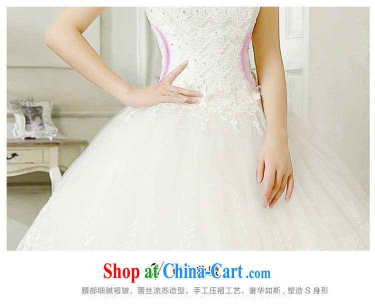 Bridal wedding dresses is also new, stylish 2015 Korean sweet alignment to tie the code graphics thin lace inserts drill shaggy dress wedding national package mail promotions white Custom size 7 Day Shipping pictures, price, brand platters! Elections are good character, the national distribution, so why buy now enjoy more preferential! Health