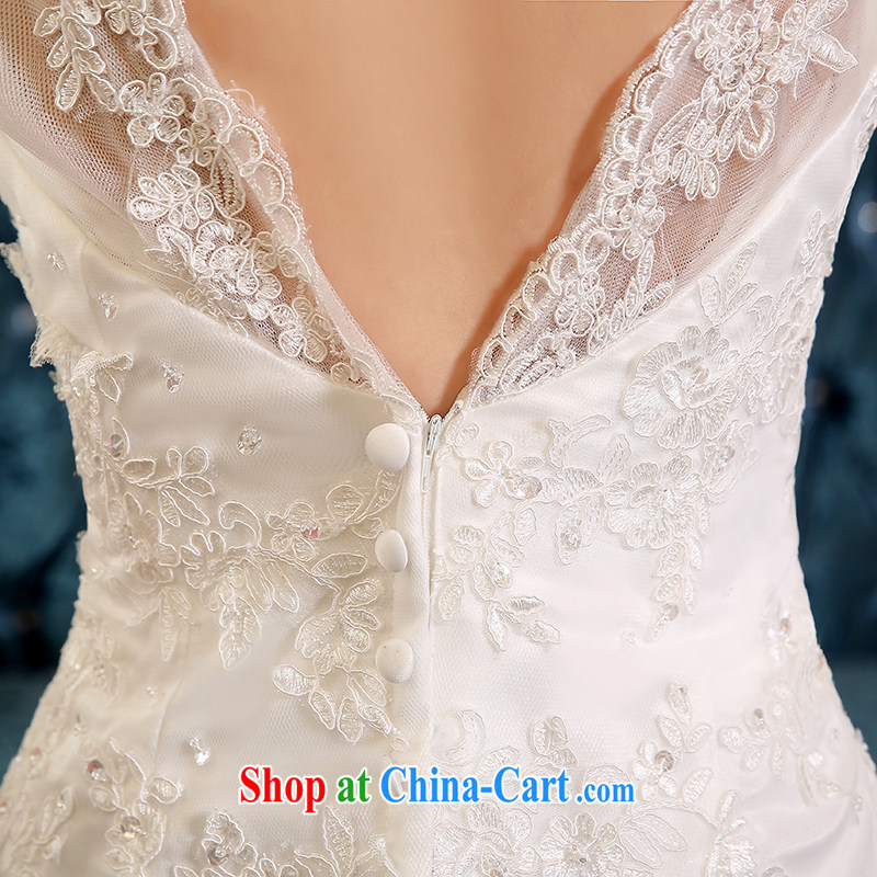 Sophie HIV than crowsfoot wedding dresses summer 2015 new Korean style wedding a Field shoulders beauty Wedding Video thin bridal wedding dress tail wedding white M, Sophie than AIDS (SOFIE ABBY), online shopping