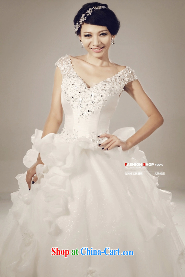 wedding dresses Jimmy married arts 2015 new dual-shoulder bag shoulder Korean Princess dress with 6018 bridal wedding white S pictures, price, brand platters! Elections are good character, the national distribution, so why buy now enjoy more preferential! Health