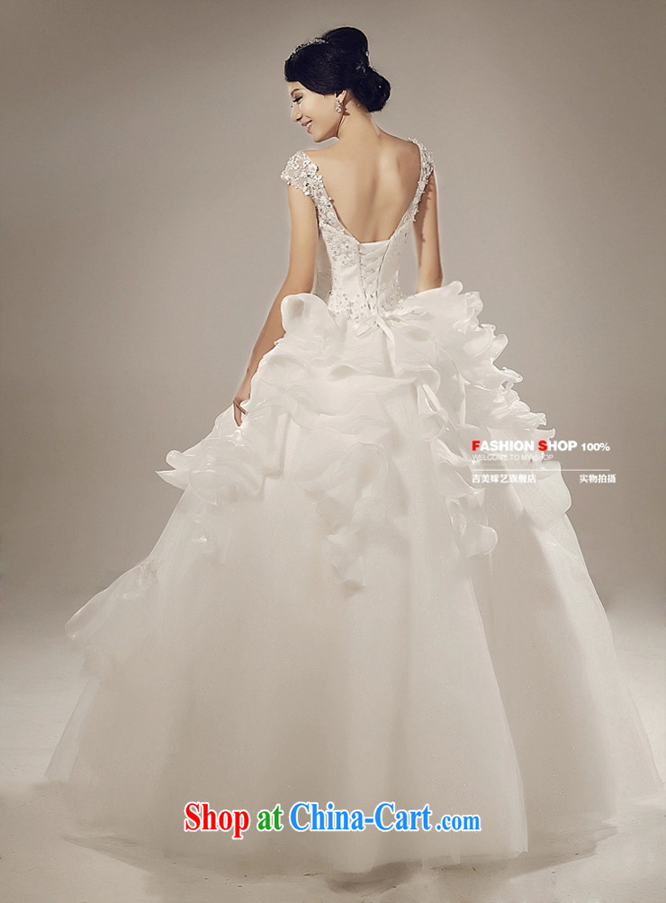 wedding dresses Jimmy married arts 2015 new dual-shoulder bag shoulder Korean Princess dress with 6018 bridal wedding white S pictures, price, brand platters! Elections are good character, the national distribution, so why buy now enjoy more preferential! Health