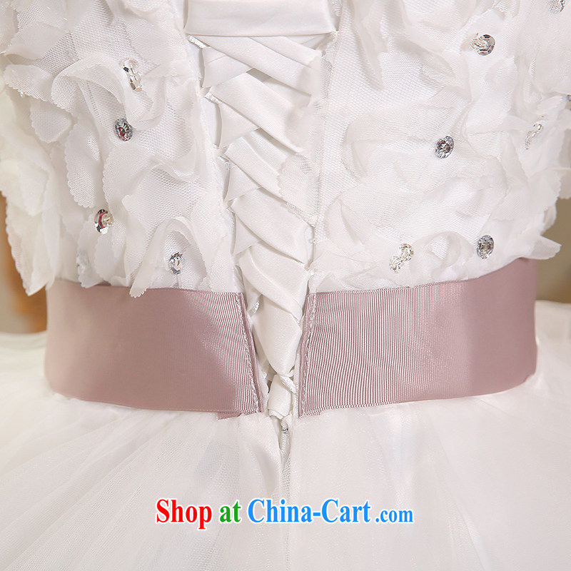 Sophie HIV than tail wedding dresses new 2015 summer new Korean stylish wedding wiped his chest after a long bridal wedding dress short strap wedding white XXL, Abby (SOFIE ABBY), online shopping