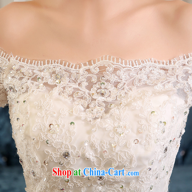 Sophie HIV than wedding dresses new summer 2015, Korean fashion bridal dresses the Field shoulder at Merlion wedding lace tied with the code-tail wedding white XXL, Sophie than AIDS (SOFIE ABBY), online shopping
