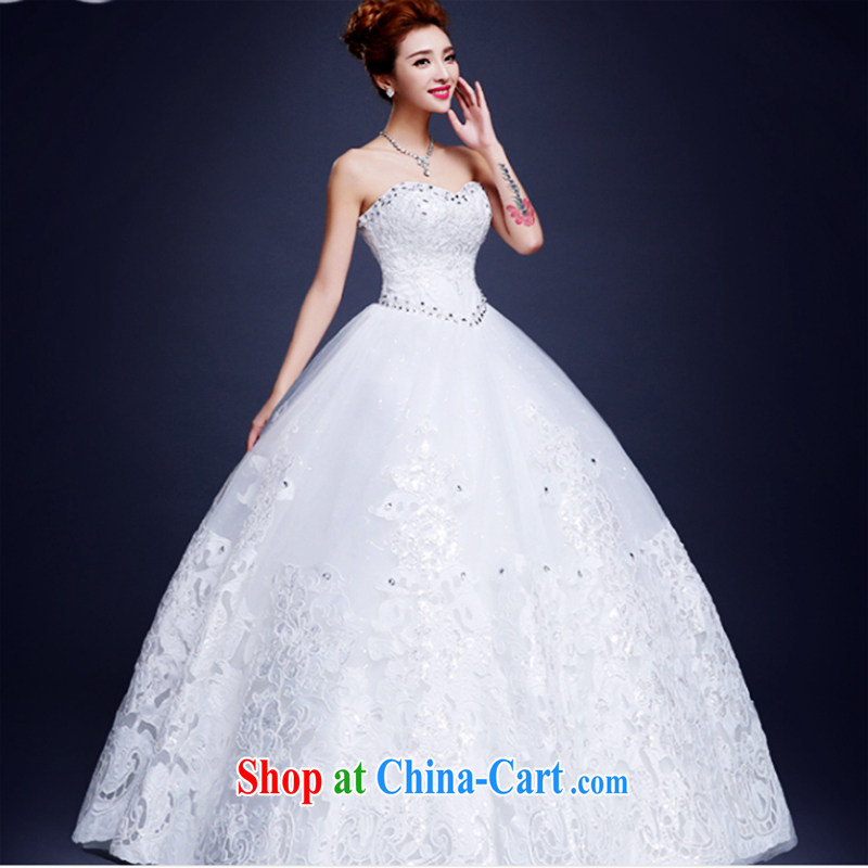 Sophie HIV than marriages wedding dresses summer 2015 new stylish Korean version of the new, integrated with bare chest wedding white elegance with wedding white XXL, Abby (SOFIE ABBY), online shopping