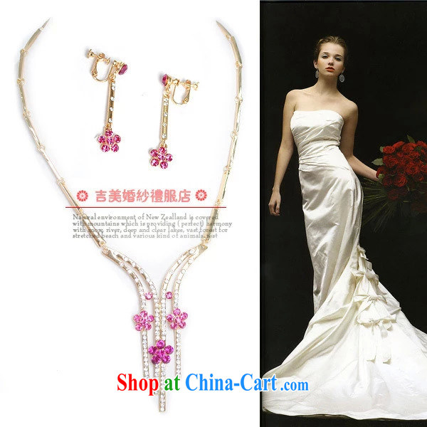 Bridal wedding dresses Accessories Kit Korean bridal suite chain jewelry 2015 new marriage necklace TL 0002 red ear clip pictures, price, brand platters! Elections are good character, the national distribution, so why buy now enjoy more preferential! Health