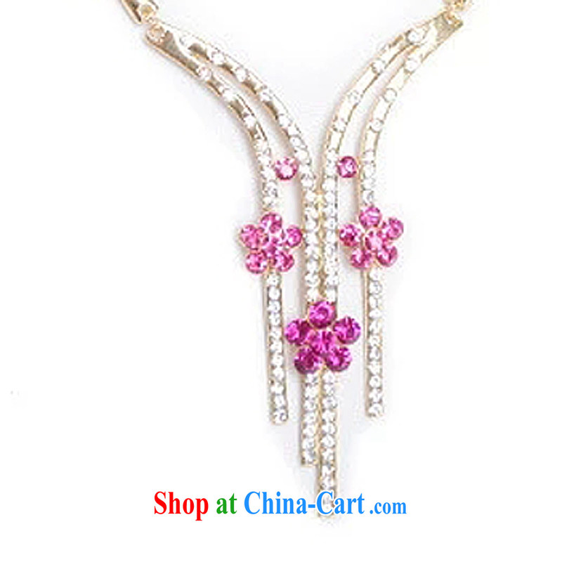Bridal wedding dresses Accessories Kit Korean bridal suite chain jewelry 2015 new marriage necklace TL 0002 red ear clip, Jimmy married arts, shopping on the Internet