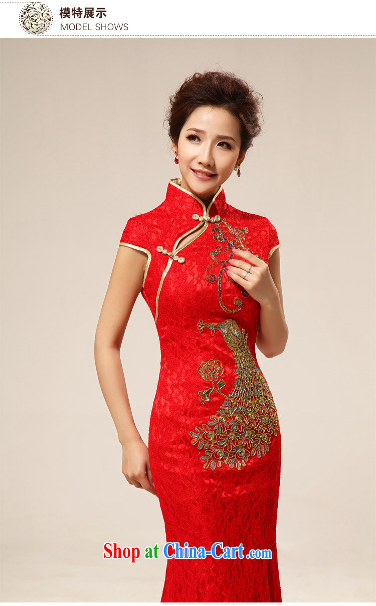 Light (at the end QM) retro lace-improved bride toast wedding cheongsam dress wedding bridal replacing CTX QP 66 red XXL pictures, price, brand platters! Elections are good character, the national distribution, so why buy now enjoy more preferential! Health