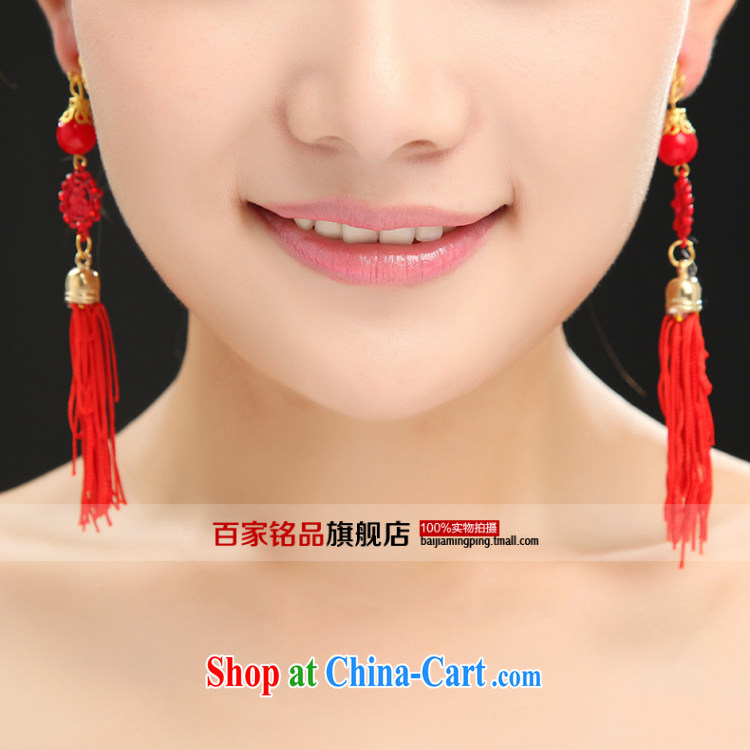 Manual antique China wind Openwork well field earrings long red flow, bridal earrings pictures, price, brand platters! Elections are good character, the national distribution, so why buy now enjoy more preferential! Health