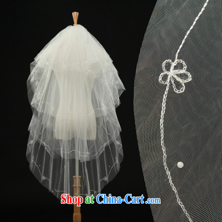 Hot new bride's head yarn lace wedding dresses and yarn layer 4 embroidery thread beads and yarn Korean-style wedding dress with pictures, price, brand platters! Elections are good character, the national distribution, so why buy now enjoy more preferential! Health