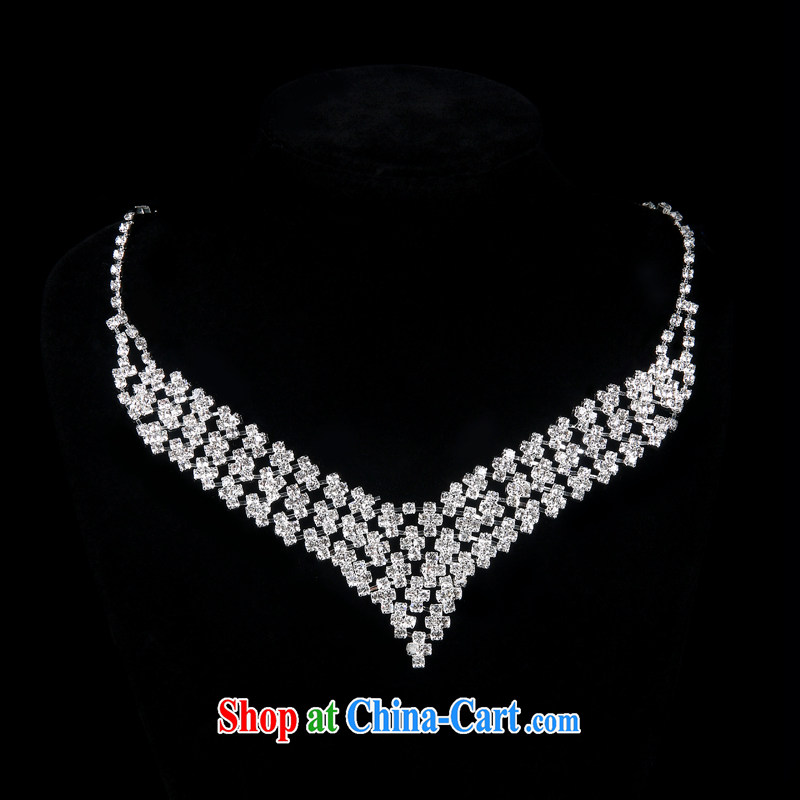 100 the dancing stars, new wedding dresses sweet crystal necklace earrings bridal wedding wedding dresses jewelry accessories white, 100-ball (Ball Lily), online shopping