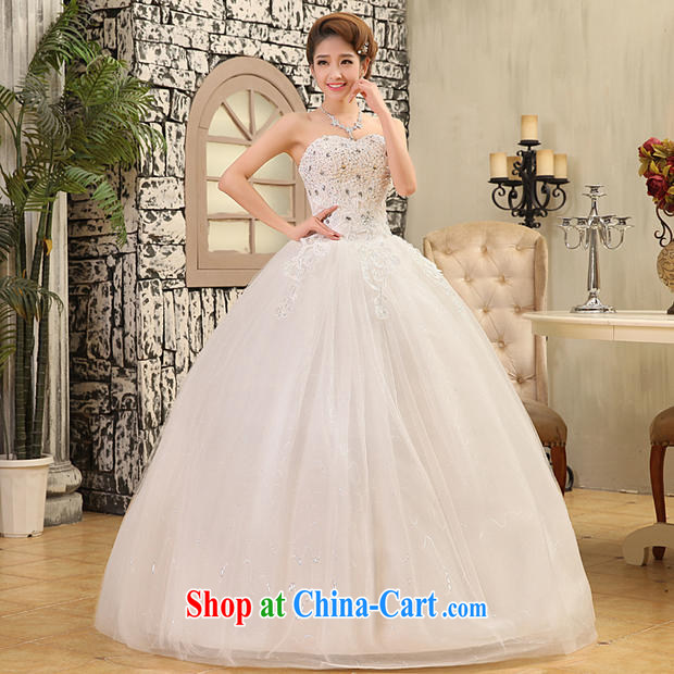 kam world the Hyatt Korea Celebrities and stylish nails Pearl water drilling erase chest wedding Korean Beauty bridal shaggy dress dress wedding 2015 spring white tie, XL pictures, price, brand platters! Elections are good character, the national distribution, so why buy now enjoy more preferential! Health