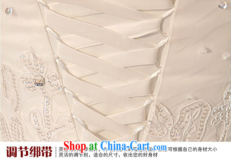 kam world the Hyatt wedding dress 2014 new luxury Korean Princess bride water-soluble lace bare chest strap white peacock-tail water drilling nails Pearl, wedding white XL pictures, price, brand platters! Elections are good character, the national distribution, so why buy now enjoy more preferential! Health