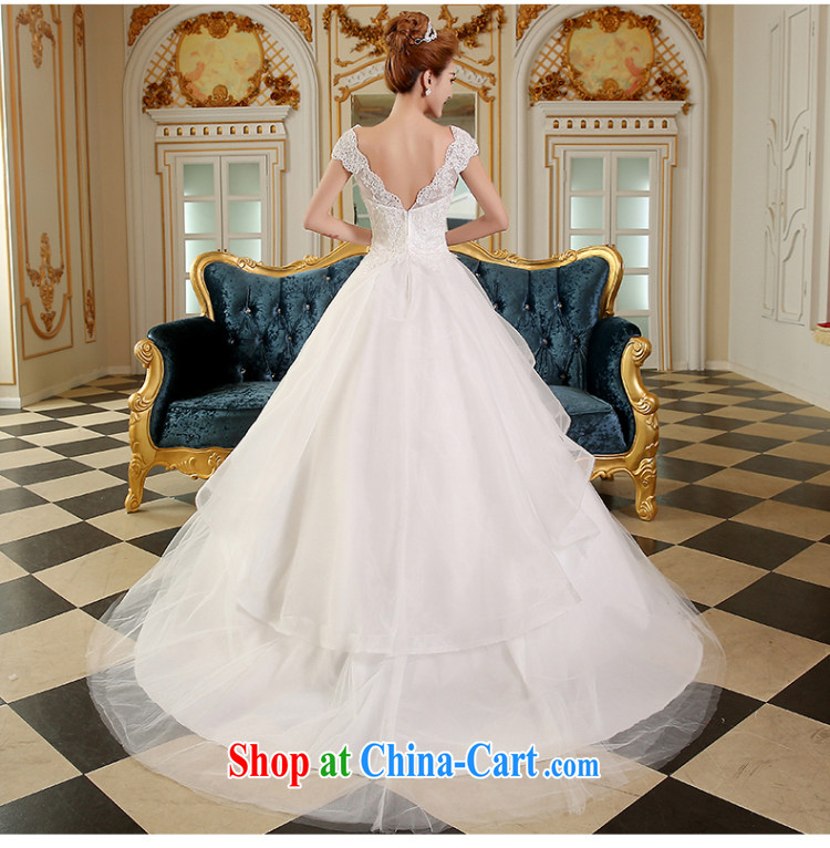 The Vanessa wedding dresses 2015 summer new marriages the code wedding Korean lace wedding white shoulders back exposed wedding long-tail wedding white XL (fine decals elegant tails) pictures, price, brand platters! Elections are good character, the national distribution, so why buy now enjoy more preferential! Health
