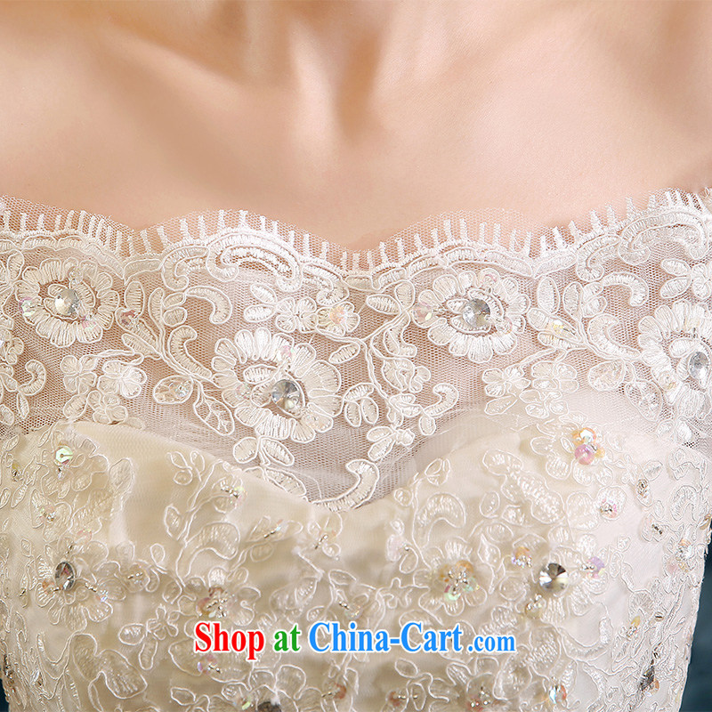 The Vanessa wedding dresses 2015 summer Korean bridal wedding dress long white, large, cultivating a crowsfoot field double-shoulder cuff in small-tail strap wedding white XL (the Chest on the 3 piece set, the Vanessa (Pnessa), online shopping