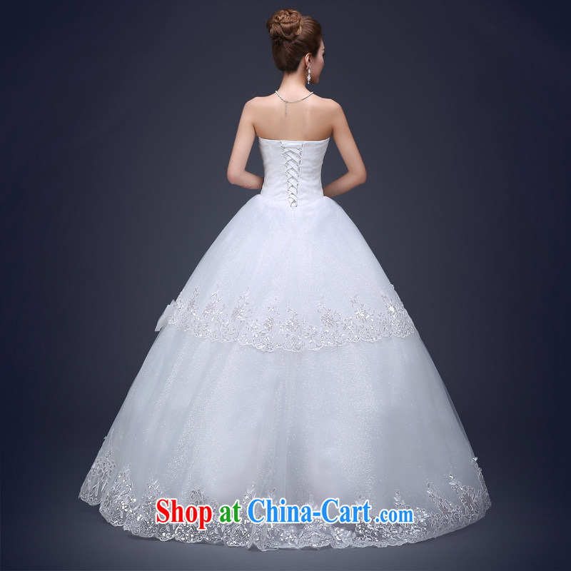 Honey, bride wedding dresses spring 2015 New with Korean trendy code graphics thin lace bare chest out beauty yarn white XXL, honey, bride, shopping on the Internet