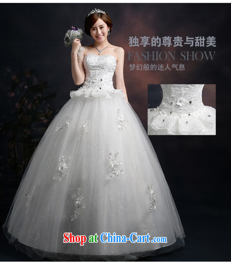 wedding dresses new 2015 winter white with lace, embroidered wedding canopy skirts dress wiped chest bridal wedding dresses white L pictures, price, brand platters! Elections are good character, the national distribution, so why buy now enjoy more preferential! Health