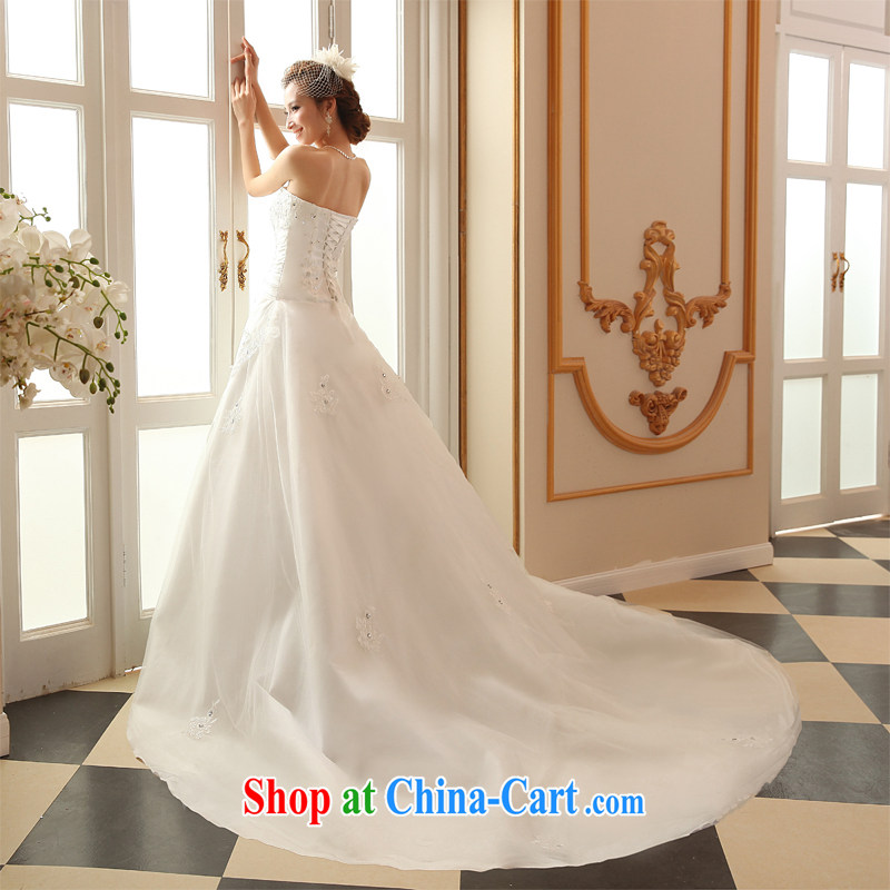 100 the ball wedding dresses summer 2015 new wedding band wedding dresses with bare chest wedding Korean version the trailing white marriages wedding dresses white XXL, 100-ball (Ball Lily), online shopping