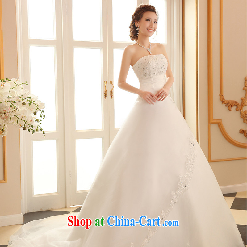 100 the ball wedding dresses summer 2015 new wedding band wedding dresses with bare chest wedding Korean version the trailing white marriages wedding dresses white XXL, 100-ball (Ball Lily), online shopping