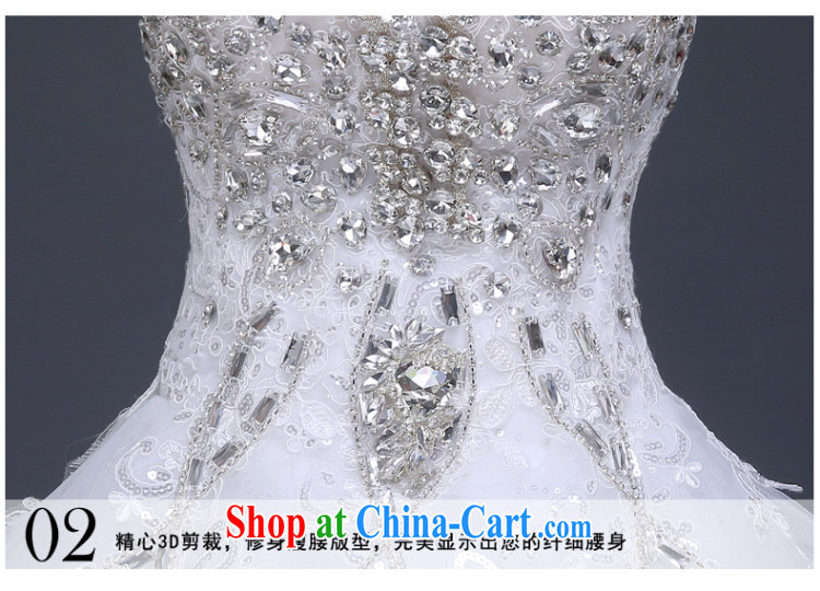 wedding dresses new 2015 summer bridal wedding long-tail large, cultivating wedding Korean fashion erase chest marriage wedding dresses wood drill glass drill white XL pictures, price, brand platters! Elections are good character, the national distribution, so why buy now enjoy more preferential! Health
