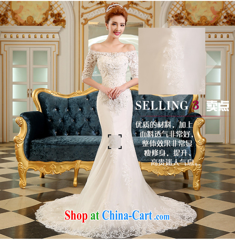 The Vanessa wedding dresses summer 2015 new marriages Wedding Fashion Korean wedding a shoulder-length, wedding white crowsfoot wedding tail wedding white S (A double-shoulder sleeves, stylish) pictures, price, brand platters! Elections are good character, the national distribution, so why buy now enjoy more preferential! Health