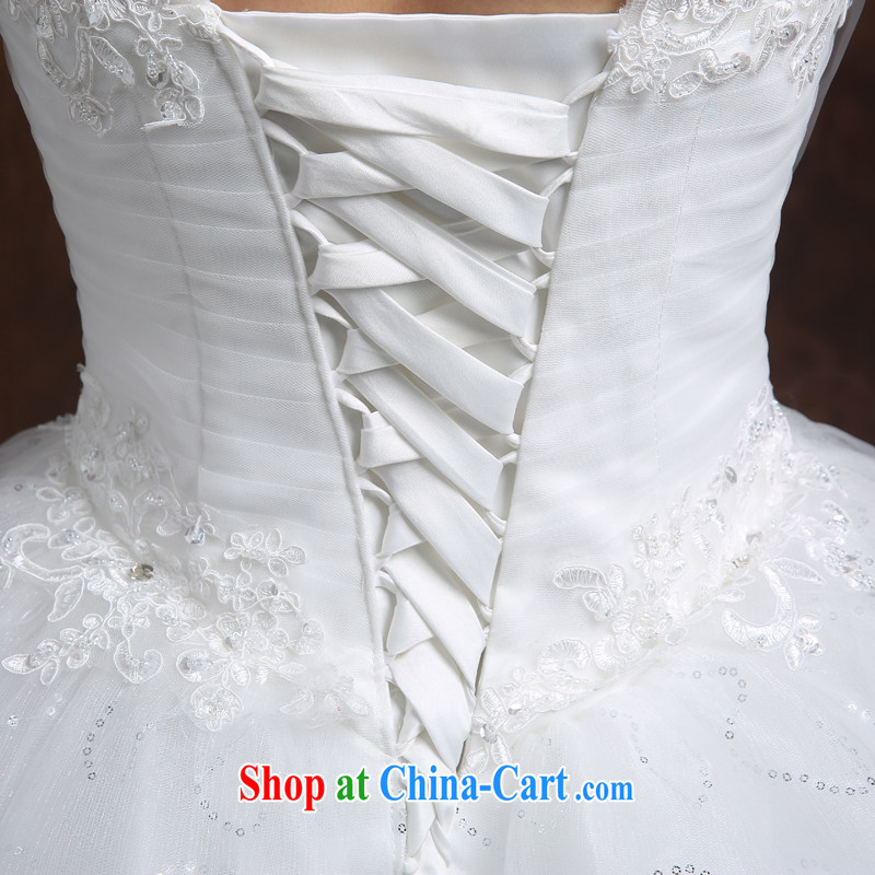 The Vanessa wedding dresses 2015 summer new marriages Wedding Fashion Korean version with shaggy dress white lace long, cultivating a strap wedding female white XL (the Chest on the 3 piece) and Vanessa (Pnessa), online shopping
