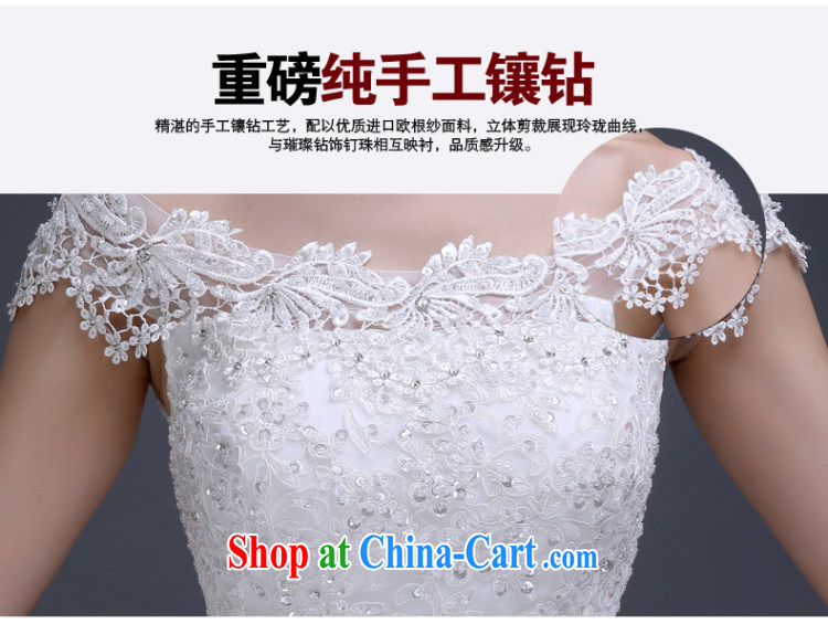 The Vanessa wedding dresses Bridal Fashion summer 2015 new lace crowsfoot wedding a shoulder-tail wedding white tie marriage wedding banquet dress white XL (the necklace earrings) pictures, price, brand platters! Elections are good character, the national distribution, so why buy now enjoy more preferential! Health
