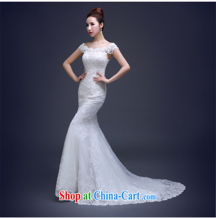 The Vanessa wedding dresses Bridal Fashion summer 2015 new lace crowsfoot wedding a shoulder-tail wedding white tie marriage wedding banquet dress white XL (the necklace earrings) pictures, price, brand platters! Elections are good character, the national distribution, so why buy now enjoy more preferential! Health