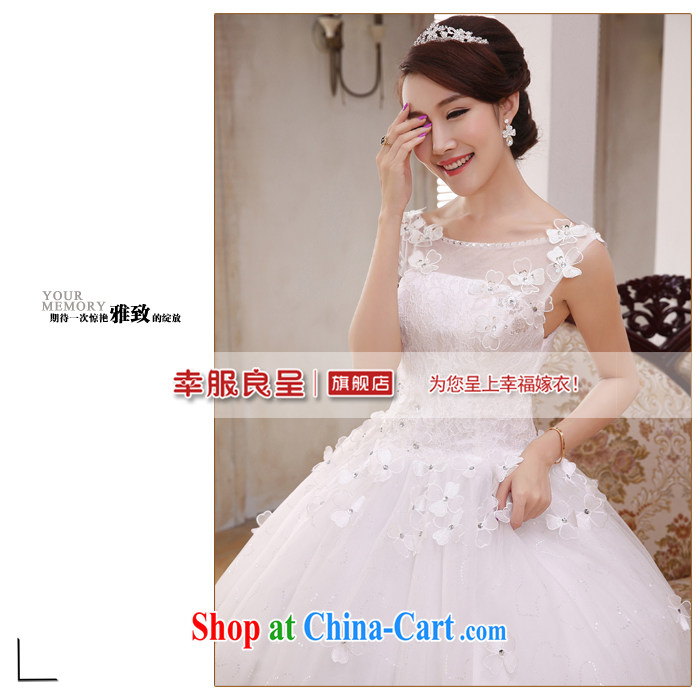A good service is 2015 new Korean bridal wedding dress a shoulder with white graphics thin wedding dress dress white 2XL pictures, price, brand platters! Elections are good character, the national distribution, so why buy now enjoy more preferential! Health
