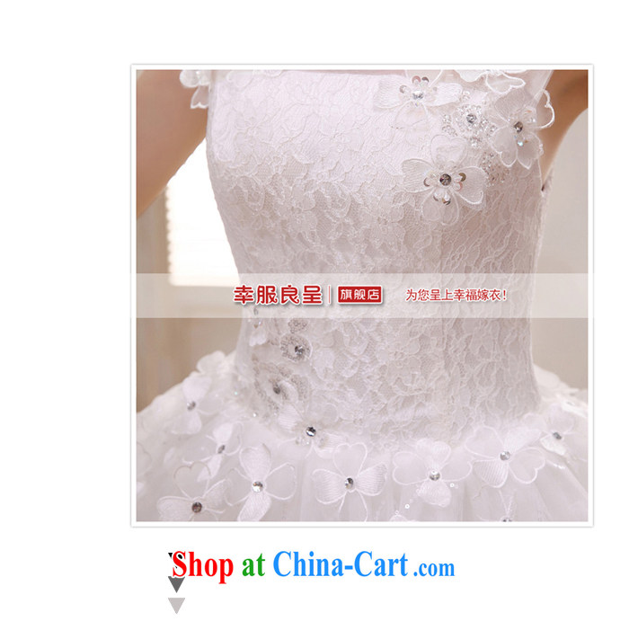 A good service is 2015 new Korean bridal wedding dress a shoulder with white graphics thin wedding dress dress white 2XL pictures, price, brand platters! Elections are good character, the national distribution, so why buy now enjoy more preferential! Health