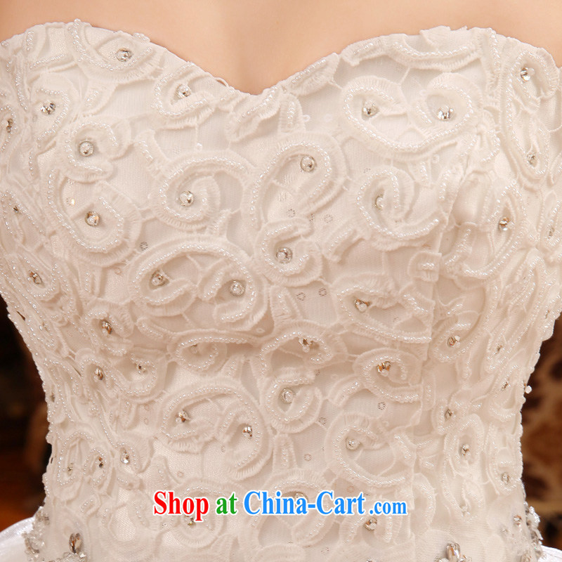 A good service is 2015 new bride wedding dress wiped his chest White Graphics thin with the Code wedding dress dress white 2XL, good service, and, shopping on the Internet