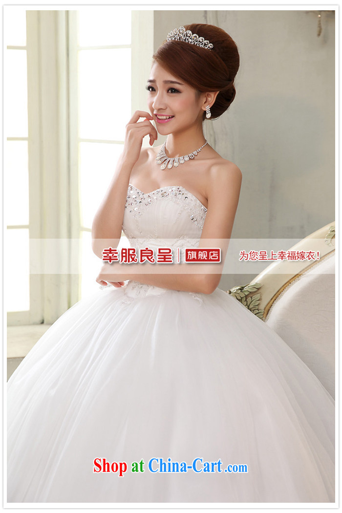 A good service is 2015 new bride wedding dress wiped chest White Graphics thin with wedding dresses white 2XL pictures, price, brand platters! Elections are good character, the national distribution, so why buy now enjoy more preferential! Health