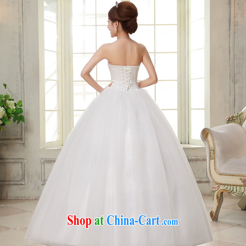 A good service is 2015 new bride wedding dress wiped chest White Graphics thin with wedding dresses white 2XL, good service, and, on-line shopping