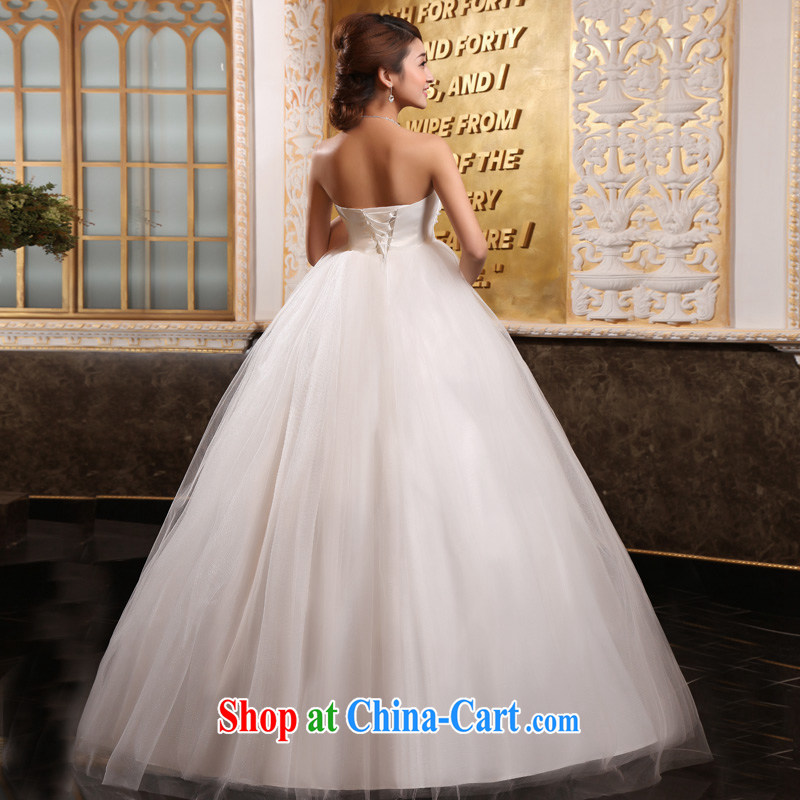 A good service is 2015 new bride wedding dress white Korean high waist pregnant women with wedding dress dress white 6 XL, good service, and, shopping on the Internet
