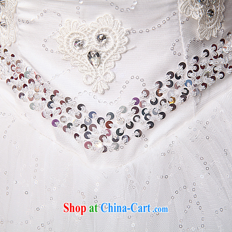 A good service is 2015 new Korean fashion bridal wedding dress wiped his chest to Princess shaggy dress strap wedding white XXL, good service, and, shopping on the Internet