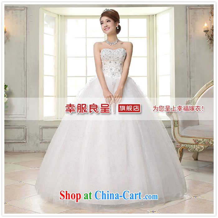 A good service is 2015 new bride wedding dress Korean fashion erase chest shaggy dress with tie graphics thin wedding white XXL pictures, price, brand platters! Elections are good character, the national distribution, so why buy now enjoy more preferential! Health