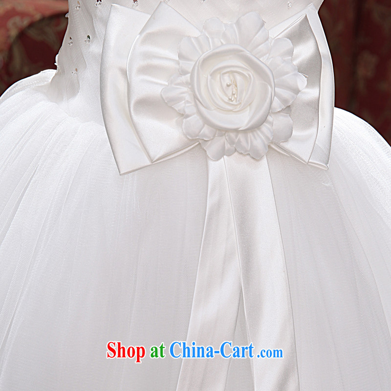A good service is 2015 new Korean fashion bridal wedding dress wiped his chest bow-tie with Princess wedding dress white 2XL, good service, and, shopping on the Internet