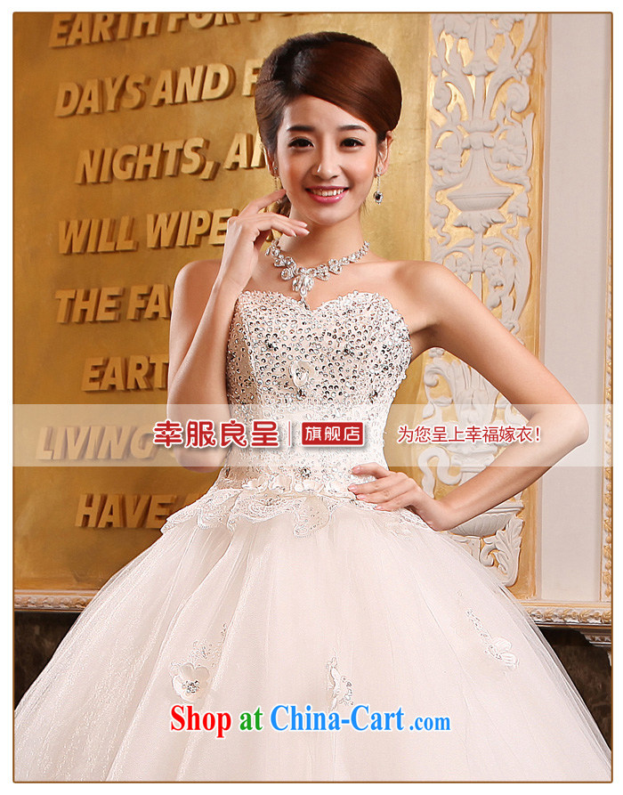 A good service is 2015 new Korean bridal fashion wiped his chest, wedding dress lace inserts drill simple wedding dress white 4XL pictures, price, brand platters! Elections are good character, the national distribution, so why buy now enjoy more preferential! Health