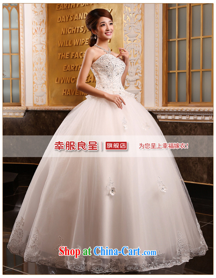 A good service is 2015 new Korean bridal fashion wiped his chest, wedding dress lace inserts drill simple wedding dress white 4XL pictures, price, brand platters! Elections are good character, the national distribution, so why buy now enjoy more preferential! Health