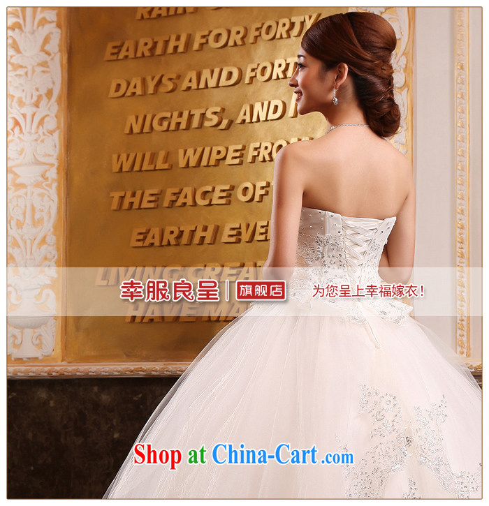 A good service is 2015 new Korean bridal fashion wiped his chest, wedding dress lace inserts drill simple wedding dress white 4XL pictures, price, brand platters! Elections are good character, the national distribution, so why buy now enjoy more preferential! Health