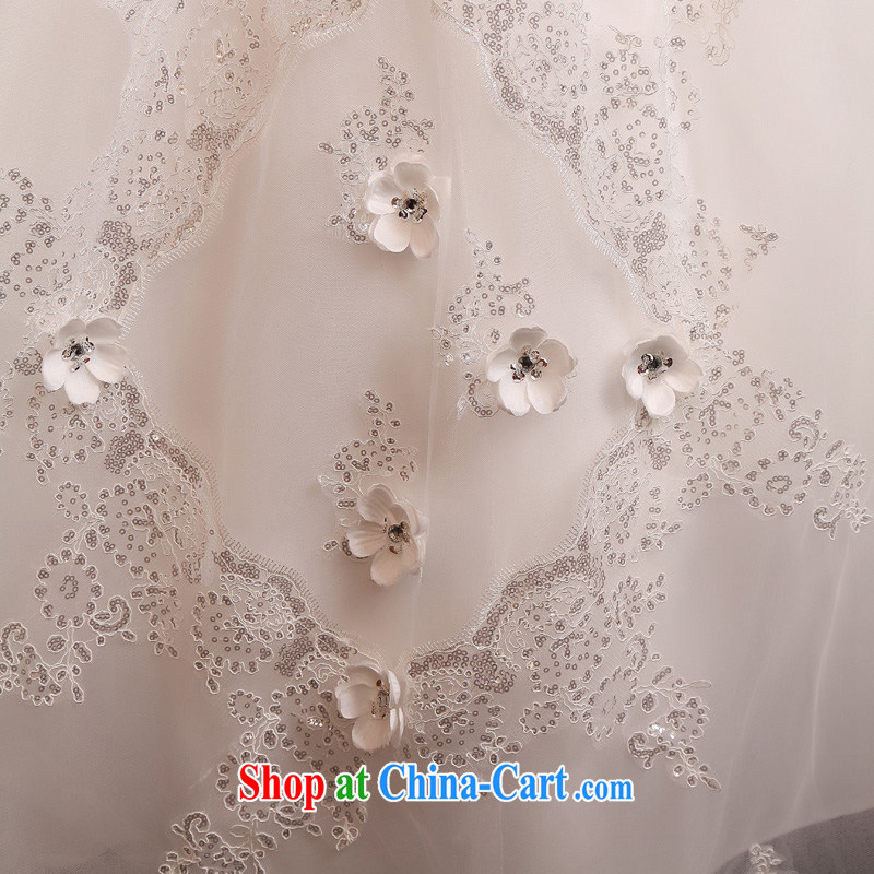 A good service is 2015 new Korean bridal fashion wiped his chest, wedding dress lace inserts drill simple wedding dress white 4XL, good service, and, shopping on the Internet