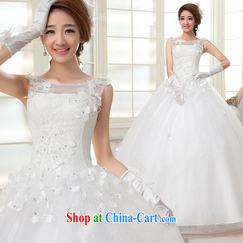 A good service is 2015 new marriages wedding field shoulder shoulders with cultivating a strap wedding dress dress white L