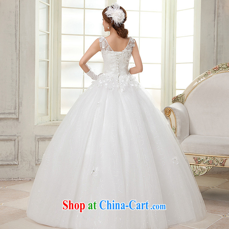 A good service is 2015 new marriages wedding field shoulder shoulders with cultivating a strap wedding dress dress white L, good service, and, shopping on the Internet