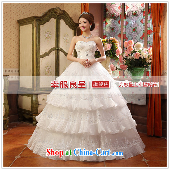 2015 new service was good at Korean fashion Princess Mary Magdalene chest bridal wedding dress with sweet wedding dress, white XXL pictures, price, brand platters! Elections are good character, the national distribution, so why buy now enjoy more preferential! Health